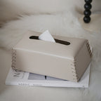 Chic Woven Leather Tissue Holder for Elegant Spaces