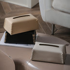 Chic Woven Leather Tissue Holder for Elegant Spaces