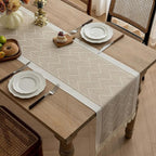 Chic Textured Table Runner for Modern Interiors