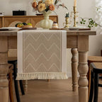 Chic Textured Table Runner for Modern Interiors