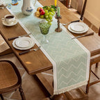 Chic Textured Table Runner for Modern Interiors