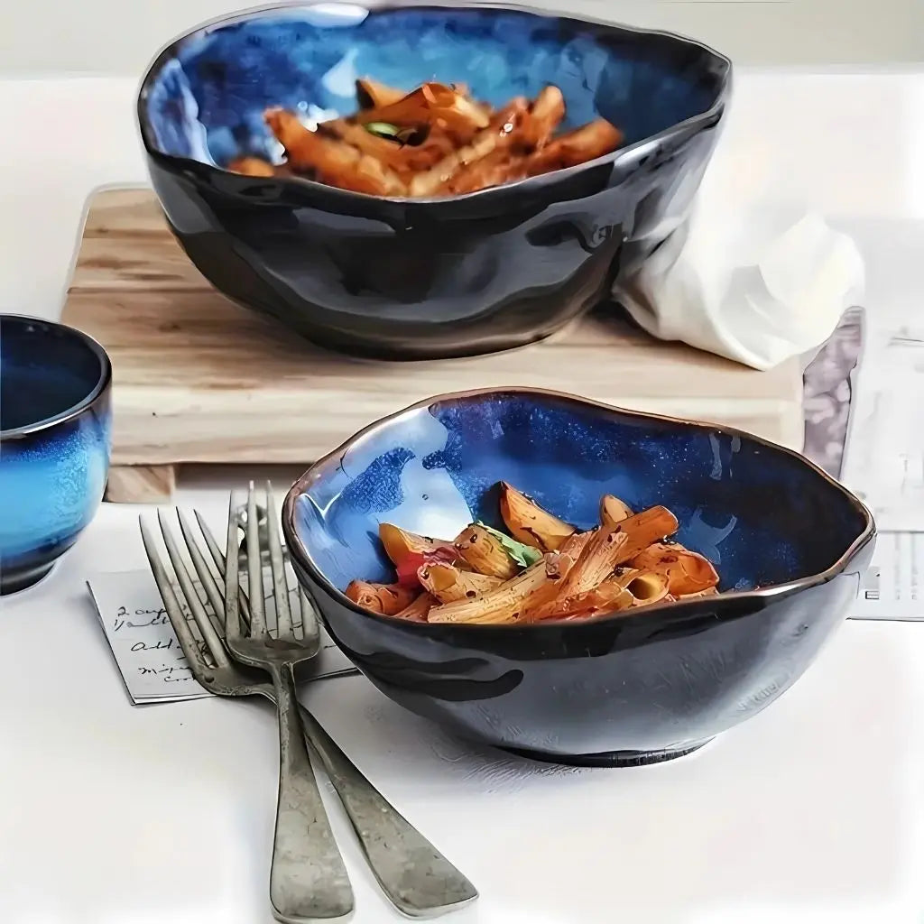 Artisan Deep Bowl with Unique Handcrafted Design