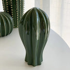 Modern Glossy Glazed Cactus Figurines – Ceramic Home and Office Decor