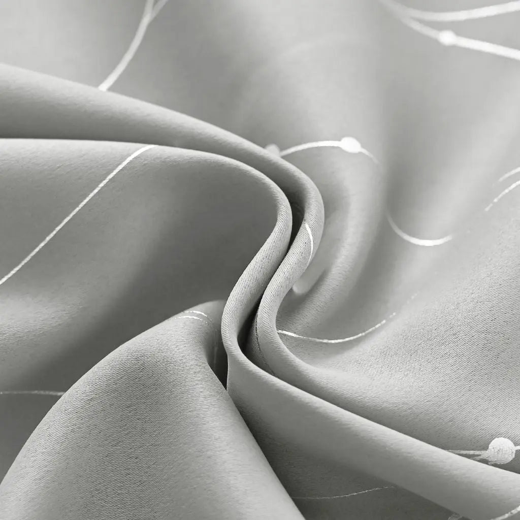 Contemporary Wave Blackout Drapes for Modern Living