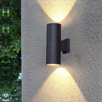 Contemporary Waterproof Outdoor Wall Light – Cylindrical Design