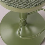 Adjustable Swivel Bar Stool with Cylindrical Design - Carbon Steel Frame for Kitchen and Dining
