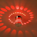 Spiral Color Projection LED Wall Light – Contemporary Cylinder Design