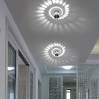 Spiral Color Projection LED Wall Light – Contemporary Cylinder Design