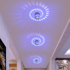 Spiral Color Projection LED Wall Light – Contemporary Cylinder Design