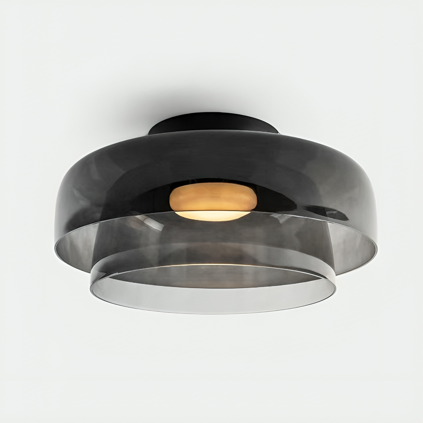 Layered Glass Pendant Light in Nordic Bauhaus Style