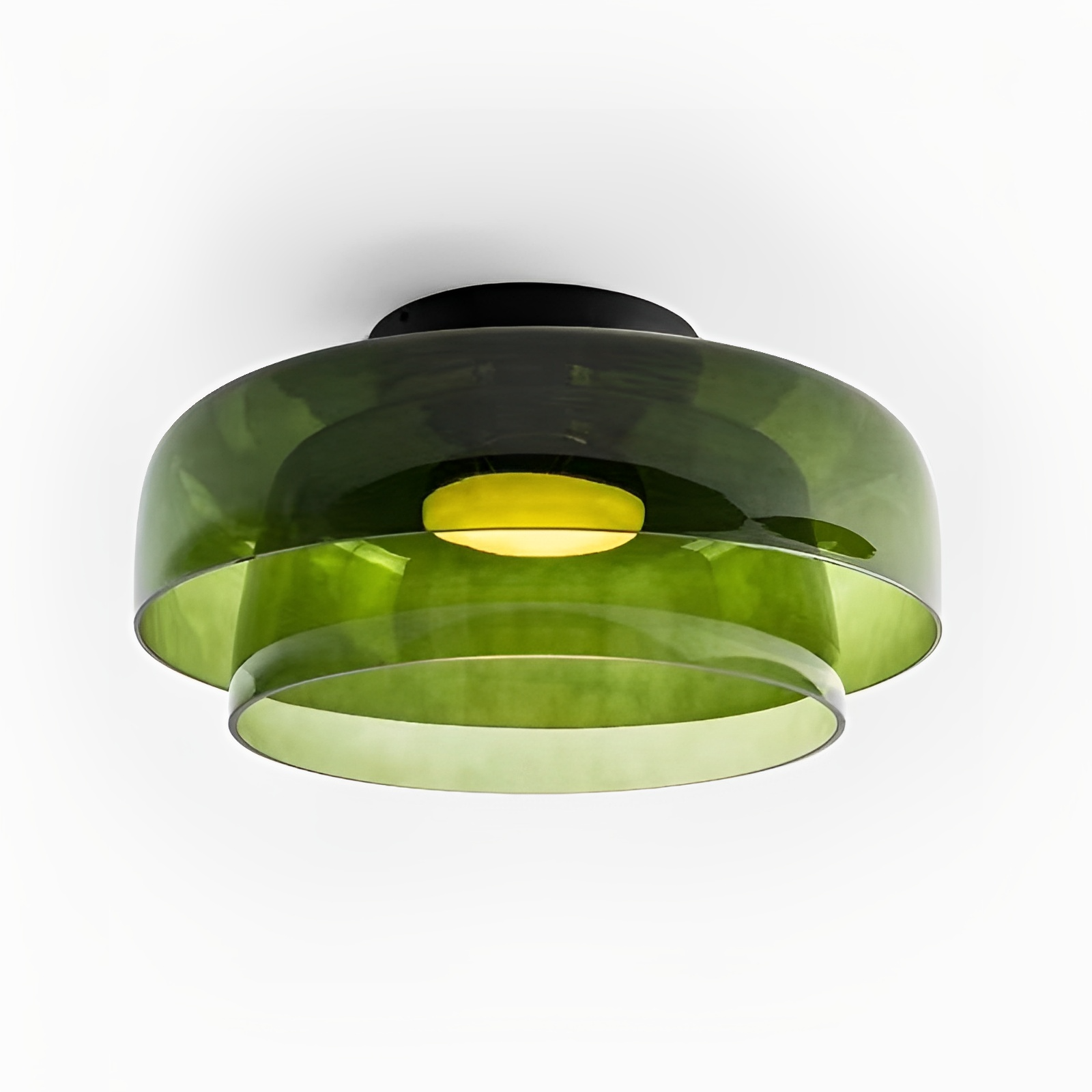 Layered Glass Pendant Light in Nordic Bauhaus Style