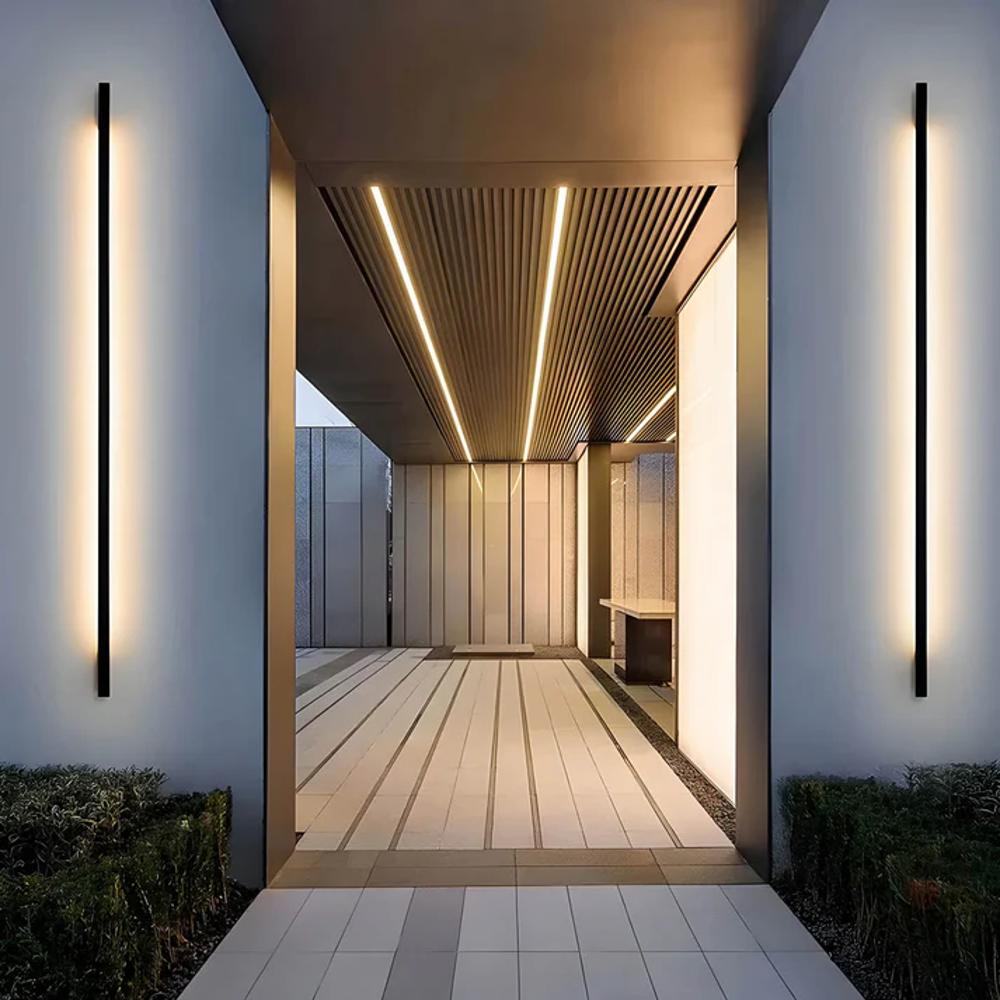 Outdoor Wall Light with Vertical LED Design