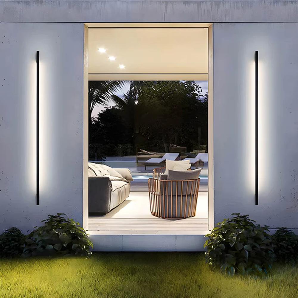 Outdoor Wall Light with Vertical LED Design