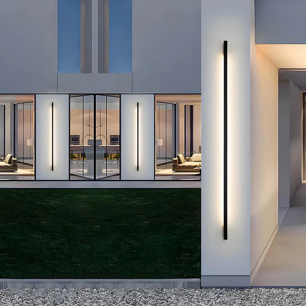 Outdoor Wall Light with Vertical LED Design