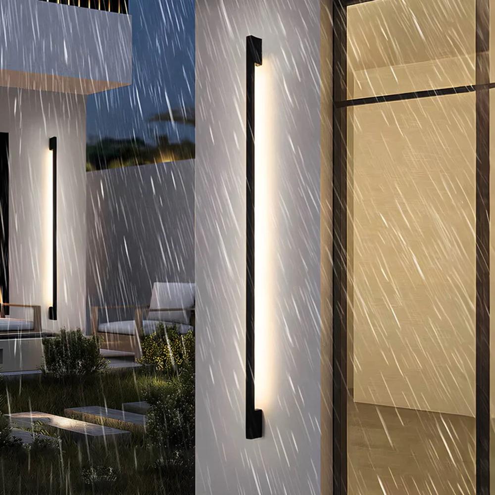 Outdoor Wall Light with Vertical LED Design