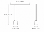Smart LED Desk Lamp – Foldable and Rechargeable