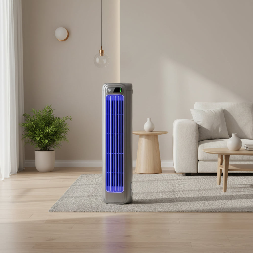 Portable Desktop Air Circulator Fan – Quiet Cooling Tower Design