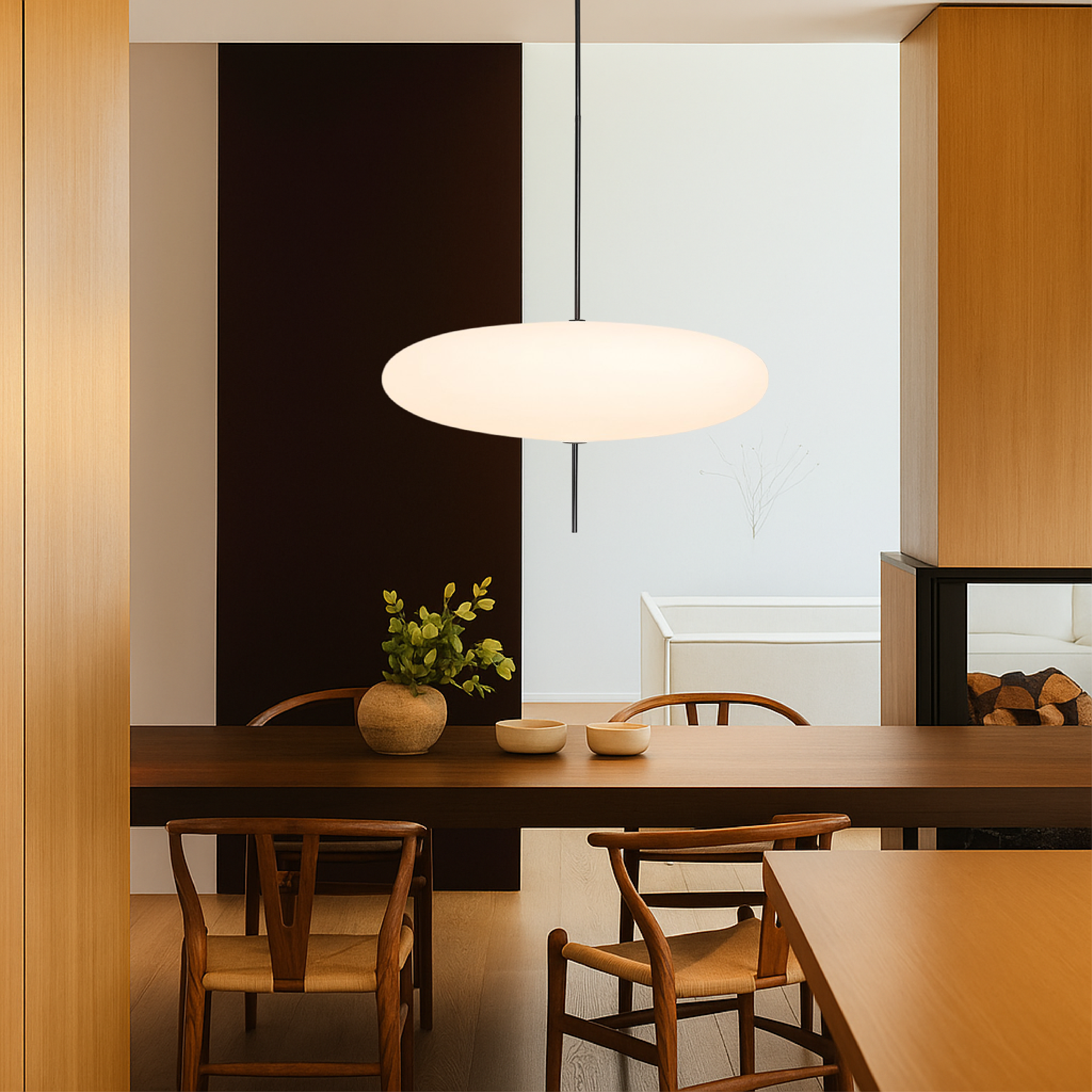 Bauhaus Style Dome Ceiling Light from Denmark