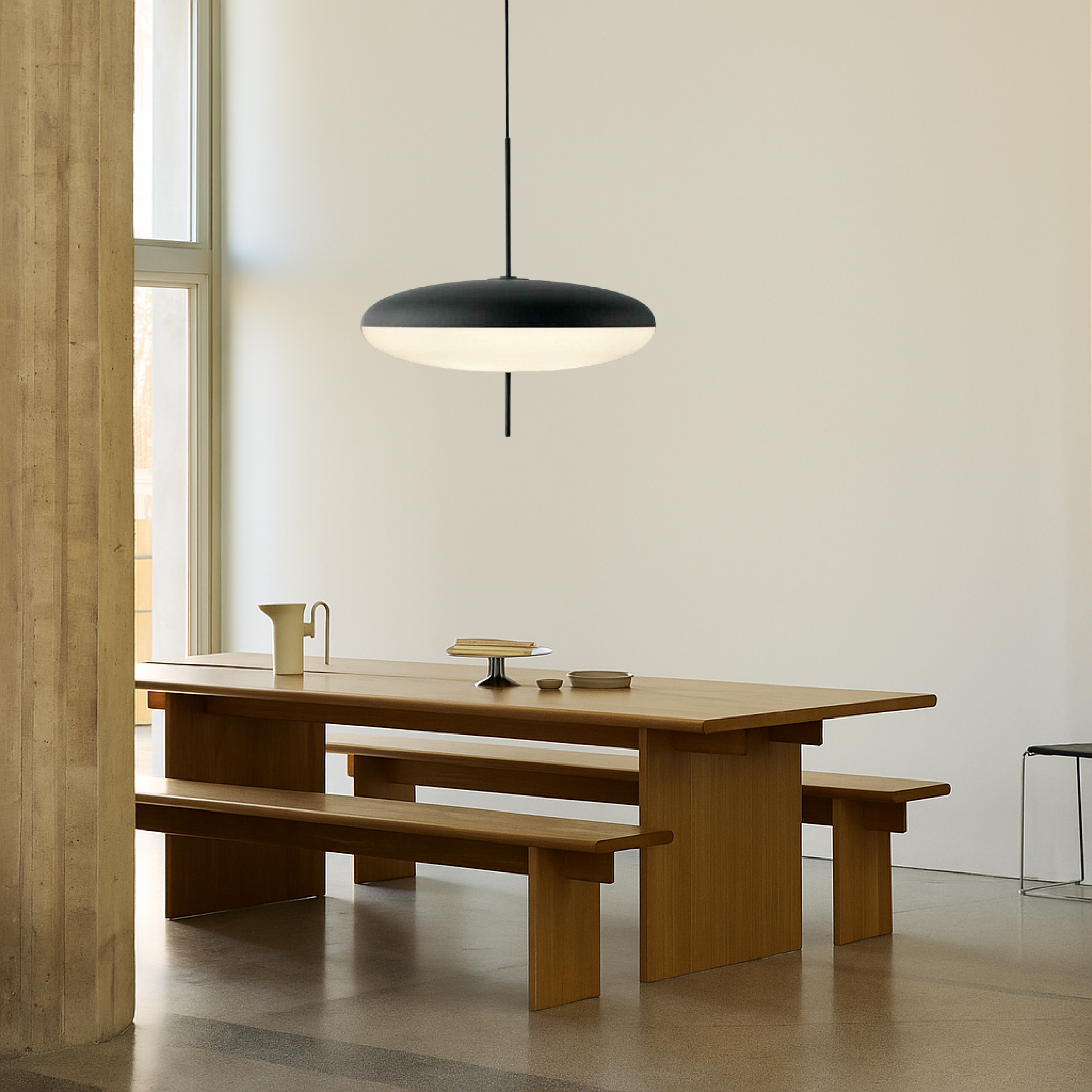 Bauhaus Style Dome Ceiling Light from Denmark