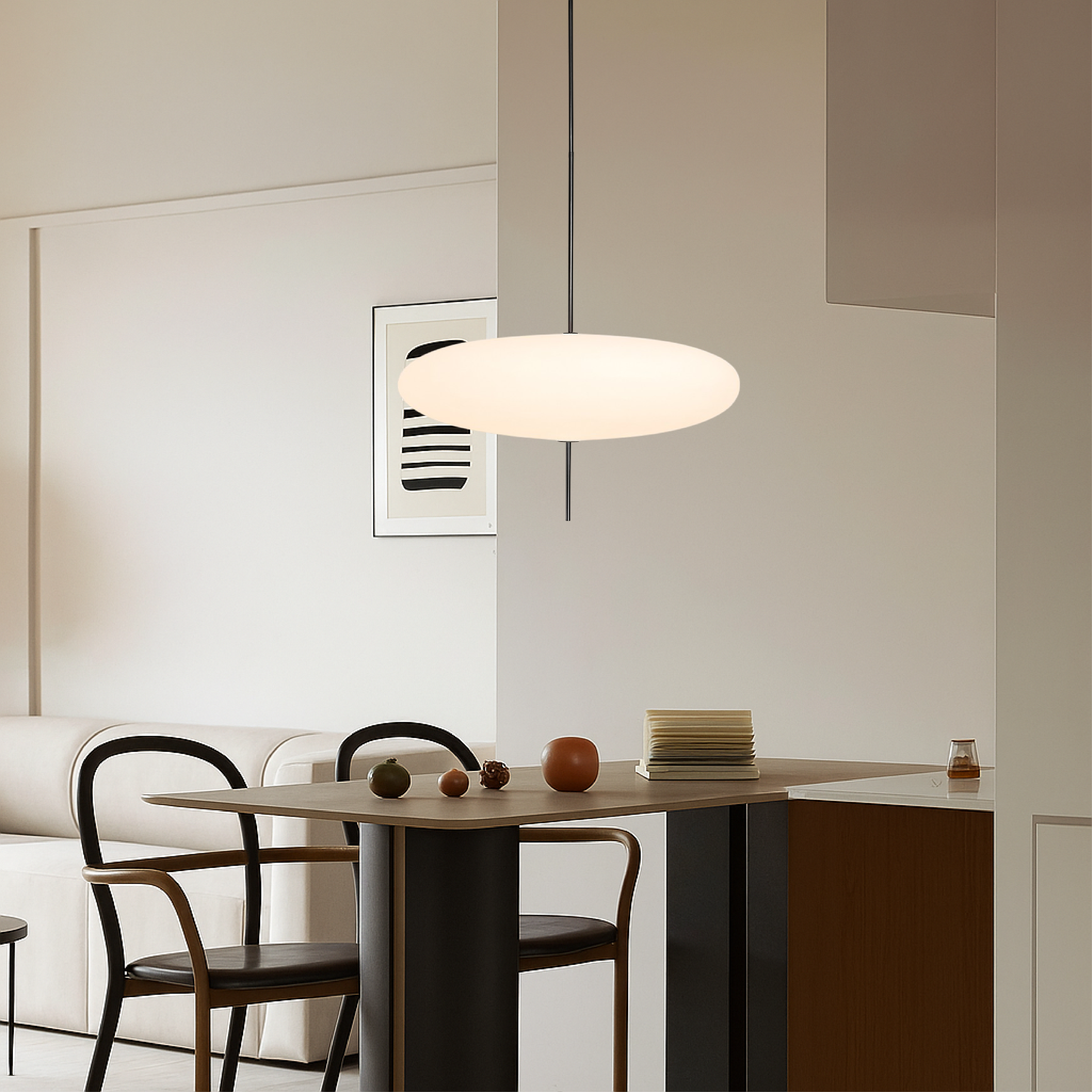 Bauhaus Style Dome Ceiling Light from Denmark