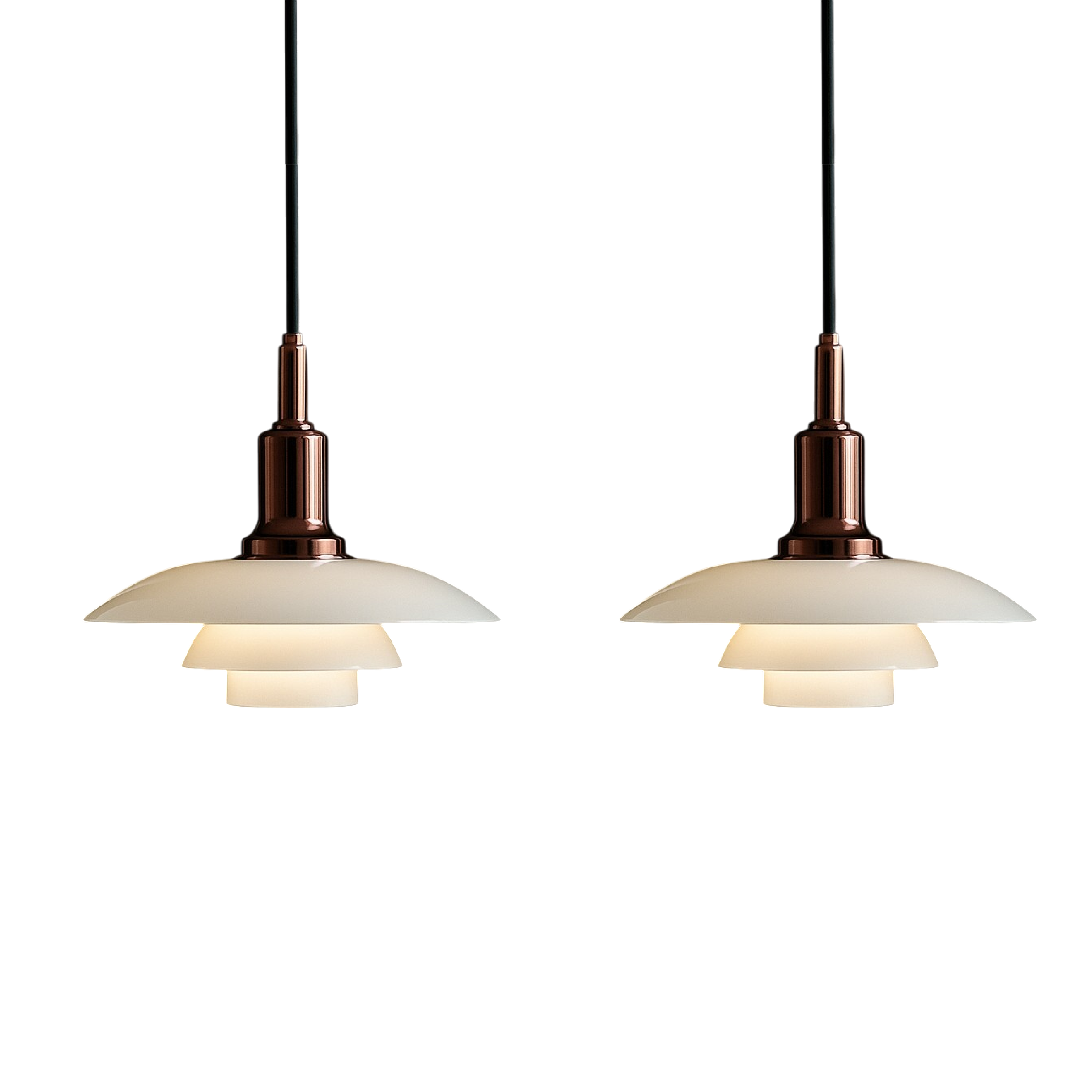 Layered Pendant Light in Scandinavian Design