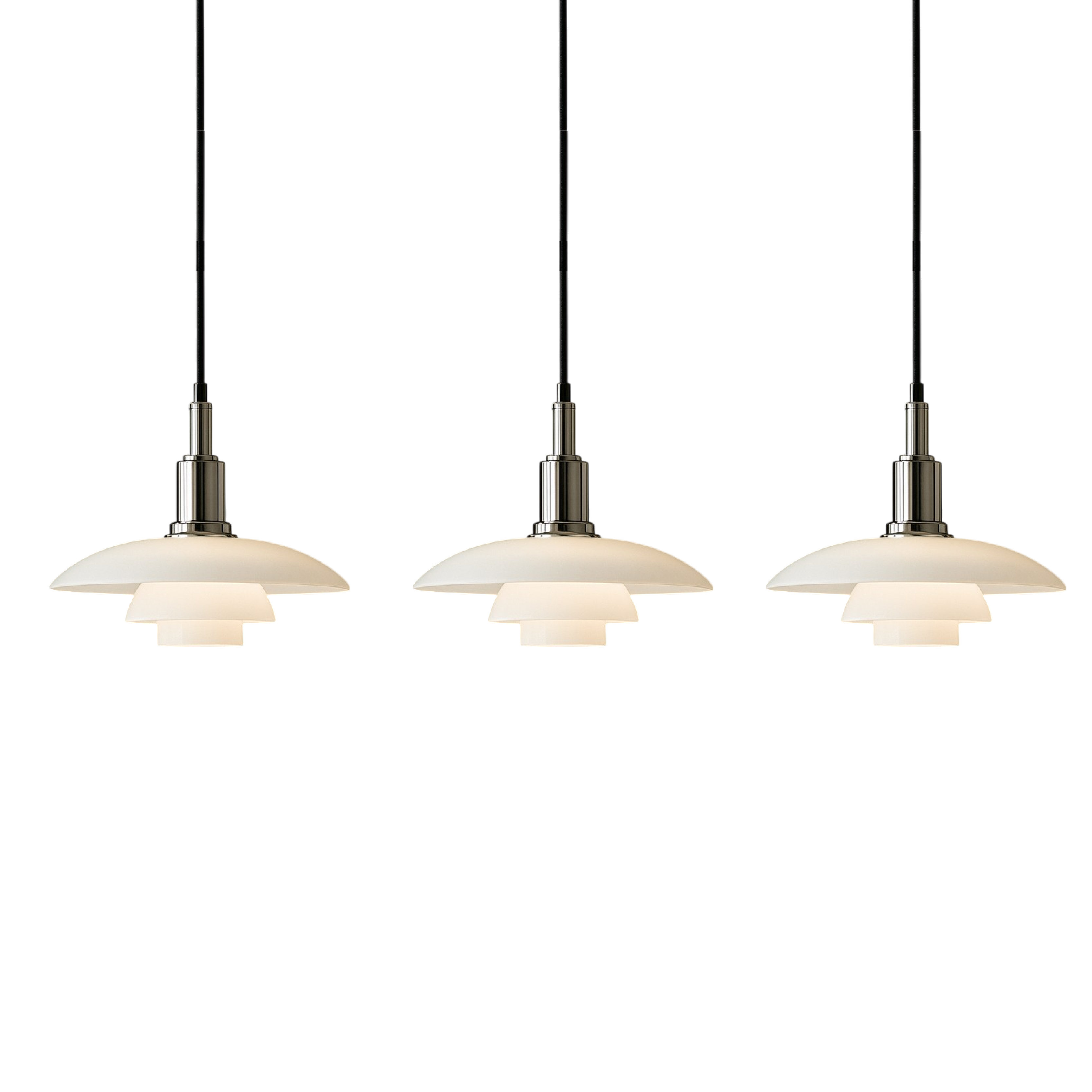 Layered Pendant Light in Scandinavian Design