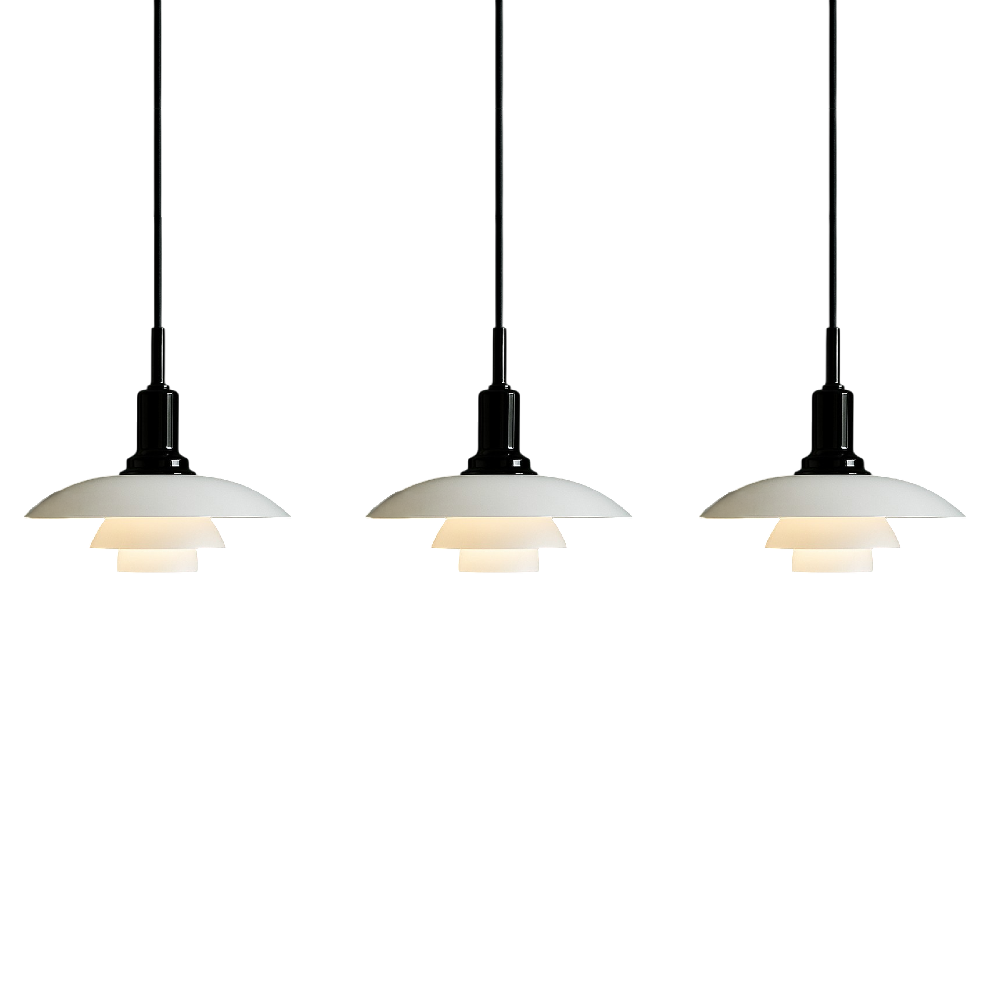 Layered Pendant Light in Scandinavian Design