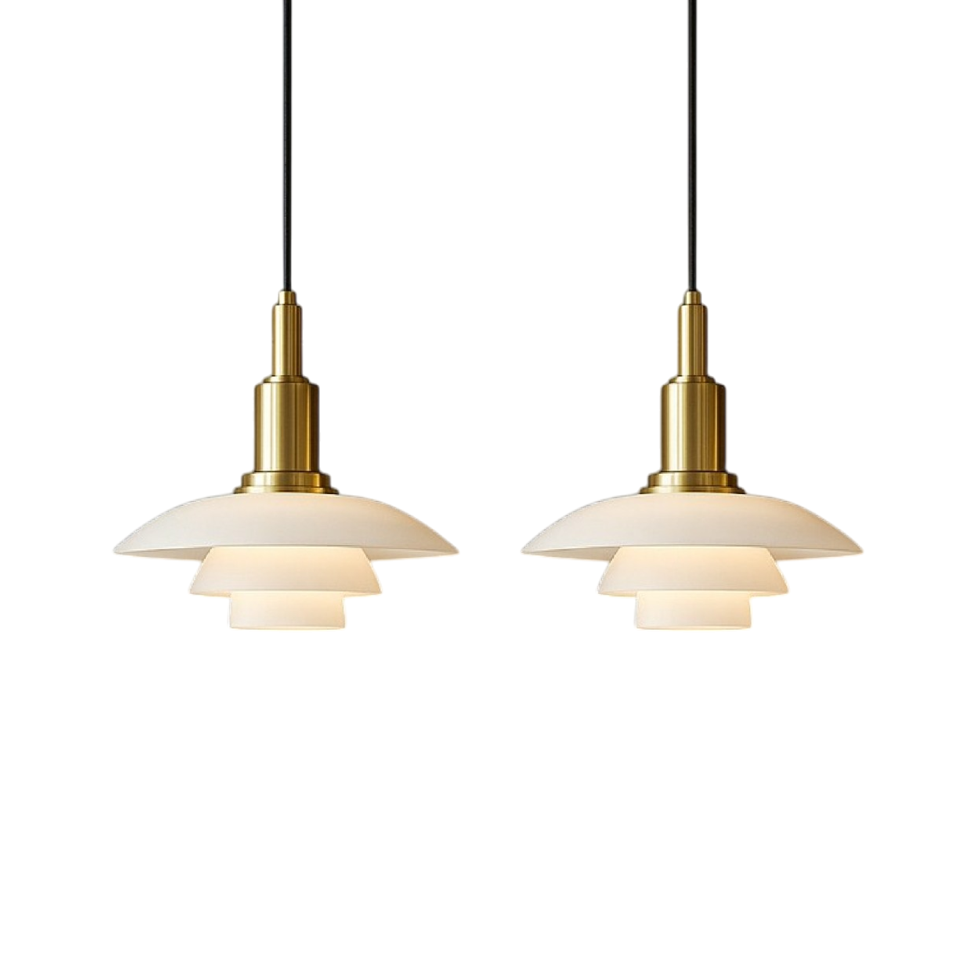 Layered Pendant Light in Scandinavian Design