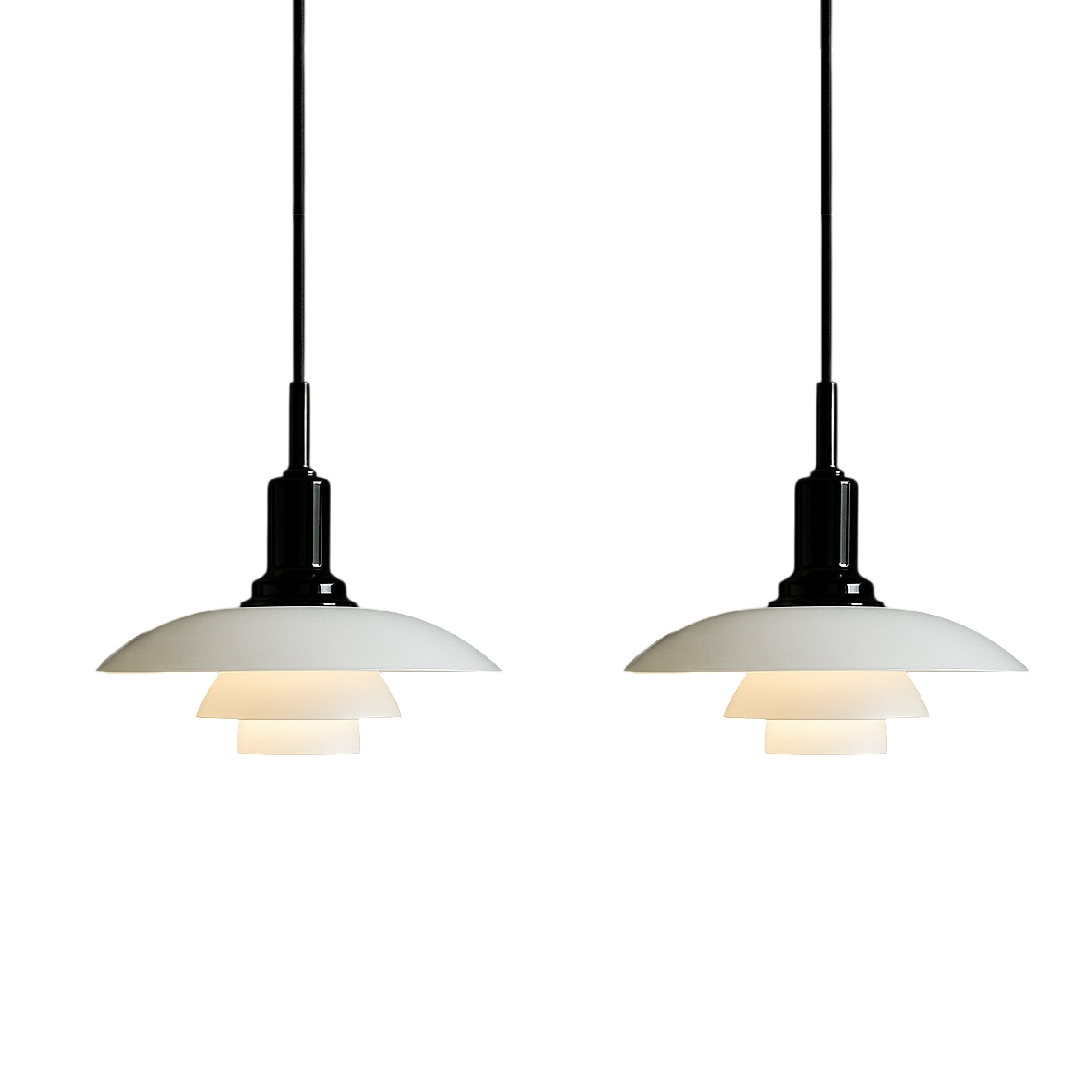 Layered Pendant Light in Scandinavian Design