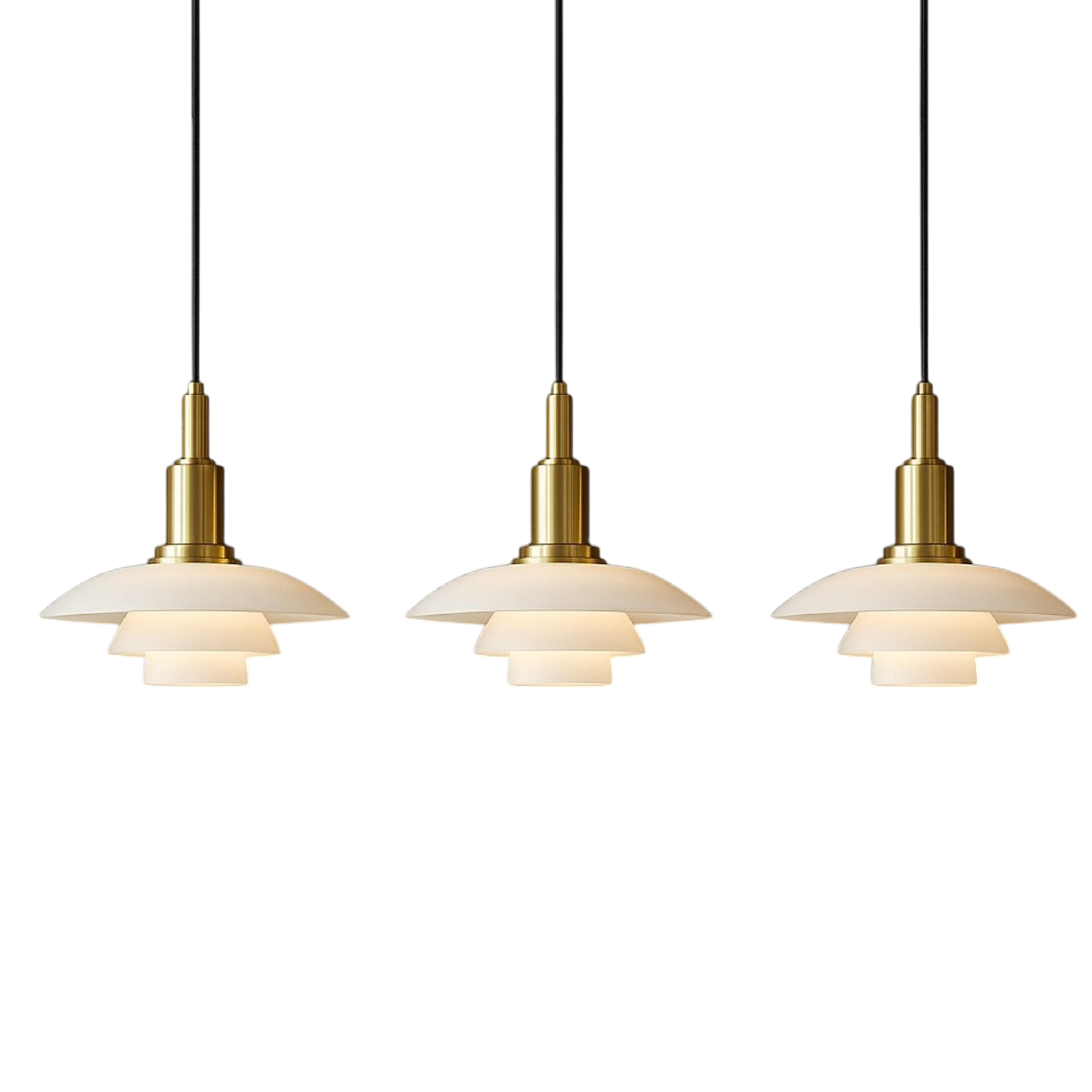 Layered Pendant Light in Scandinavian Design