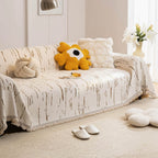 Microfiber Sofa Cover - Heavyweight Throw in Natural Bark Color