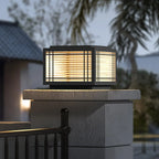 Post Light for Landscape with Solar Power Lantern