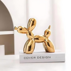 Modern Art Sculpture of Balloon Dog – Ceramic Decorative Figurine for Home or Office