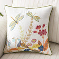 Country Style Embroidered Decorative Pillow Cover – 17.72 x 17.72 inches