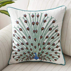 Country Style Embroidered Decorative Pillow Cover – 17.72 x 17.72 inches