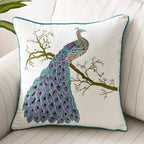 Country Style Embroidered Decorative Pillow Cover – 17.72 x 17.72 inches