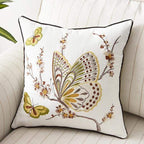 Country Style Embroidered Decorative Pillow Cover – 17.72 x 17.72 inches