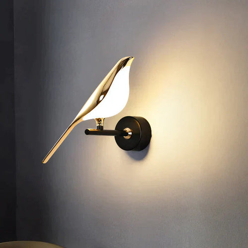 Adjustable Color and Direction LED Wall Light with Bird Motif