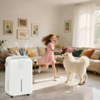 Compact Portable Dehumidifier for Home - 34 Pint Capacity