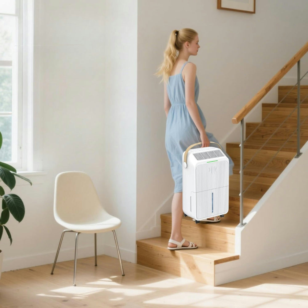 Compact Portable Dehumidifier for Home - 34 Pint Capacity