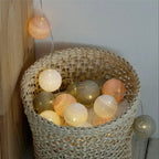 Cotton Ball String Lights – LED Garland for Soft Ambient Lighting