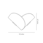 Modern Wall Sconce - Fan-Shaped LED Light in Stainless Steel and Marble - 3000K Warm Glow for Living Room and Bedroom