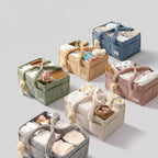 Baby Storage Basket - Plush Sherpa Diaper Organizer Caddy