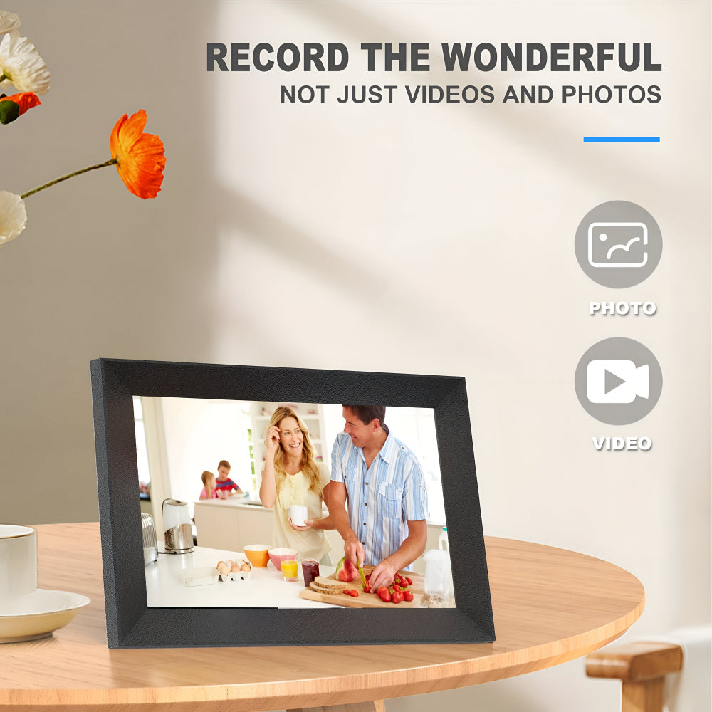 WiFi Digital Picture Frame with Touchscreen – HD Display for Table or Wall