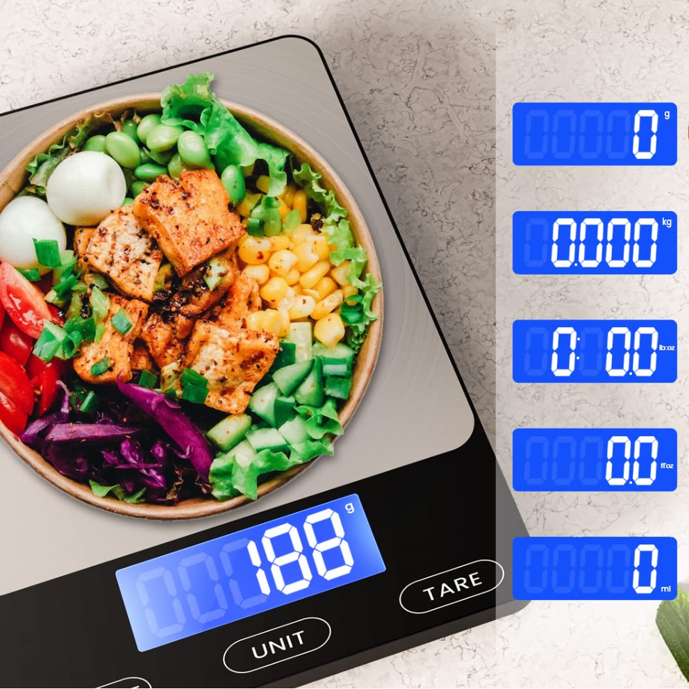 SleekPro Precision Digital Kitchen Scale for Perfect Baking