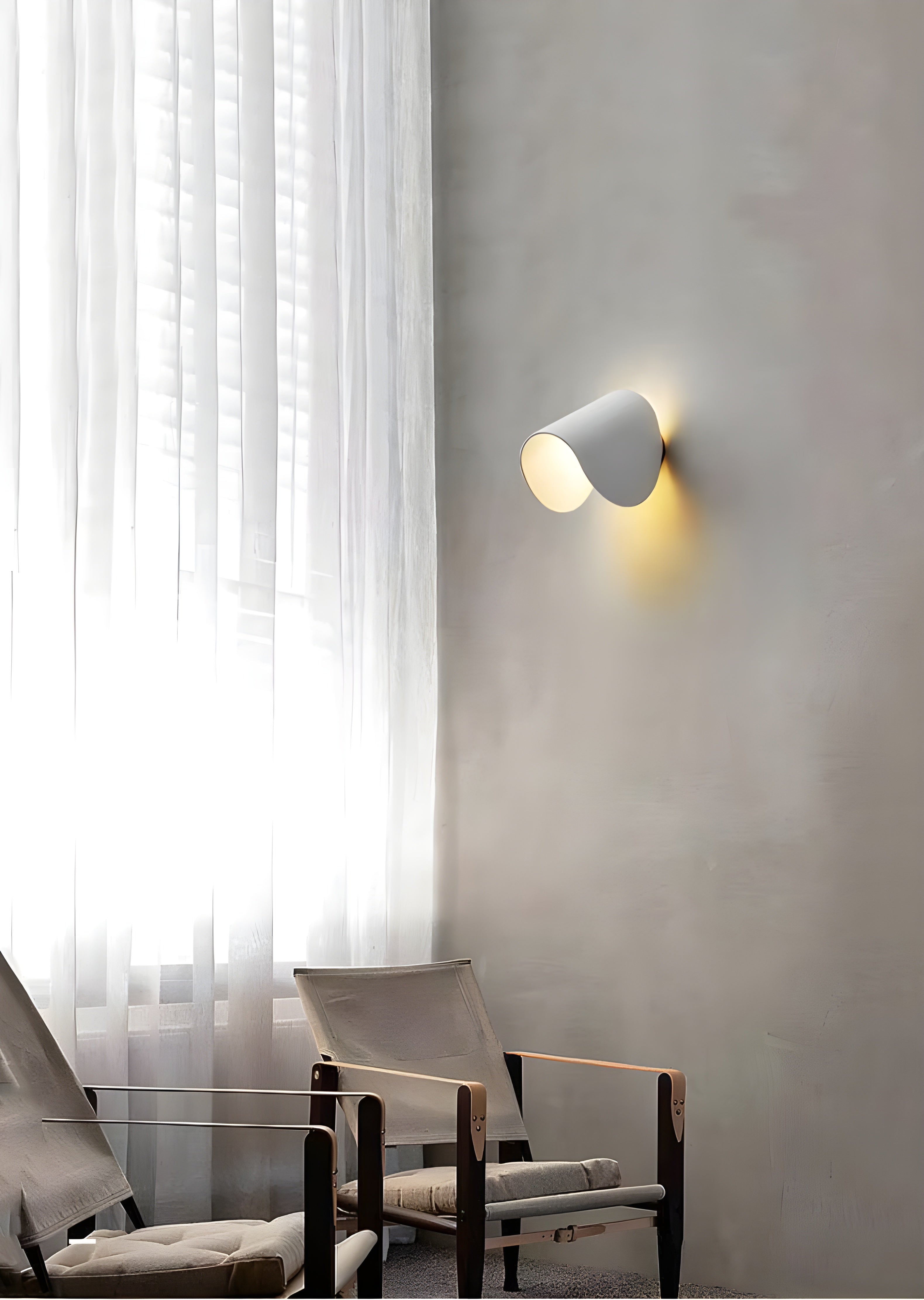 Curved Design LED Wall Light – Adjustable Brightness for Comfortable Home Illumination