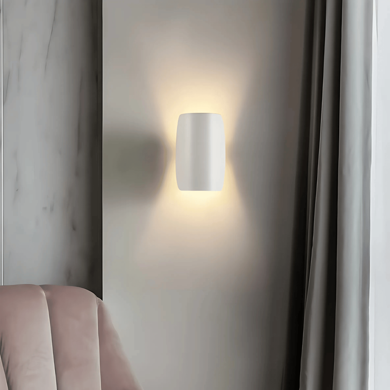 Curved Design LED Wall Light – Adjustable Brightness for Comfortable Home Illumination