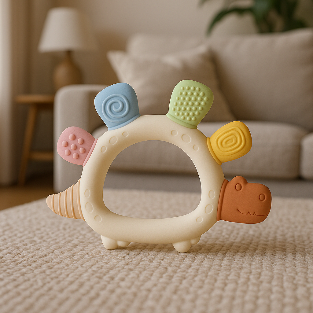 Silicone Chew Toy – Dinosaur Shaped Teether