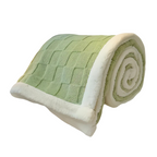 Reversible Sherpa and Fleece Throw Blanket – Cozy Plaid Design