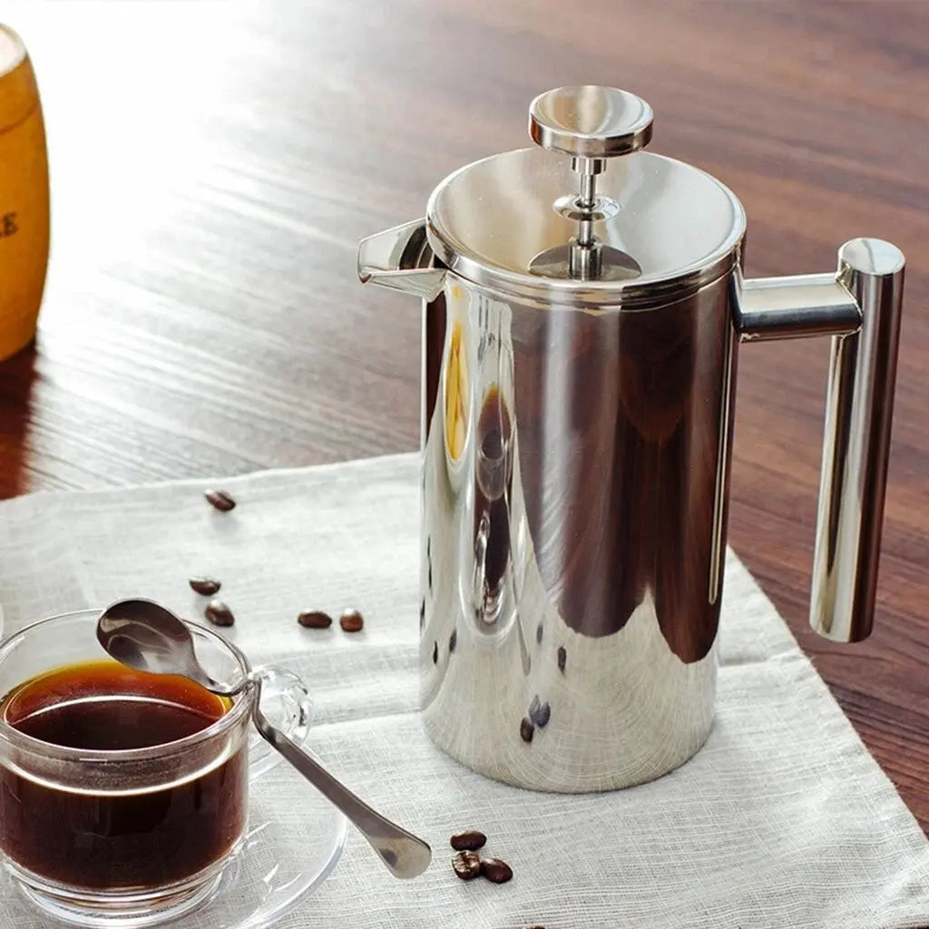 Elite Brew Stainless Steel Coffee & Tea Press – Insulated Design